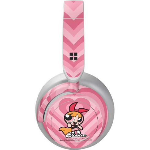Cartoon Network Powerpuff Girls Blossom Pink Hearts Surface Headphones Skin